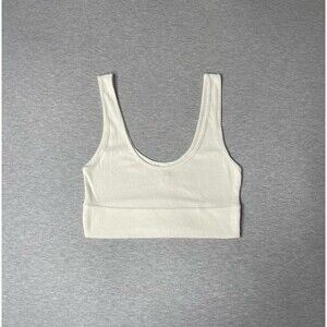 Victoria’s Secret Ivory Cozy Ribbed Knit Bralette Bra Top